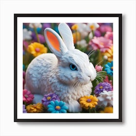 Cute Bunny Art Print