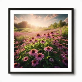 Field Of Flowers Art Print