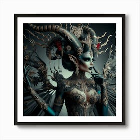 Demon Woman Art Print