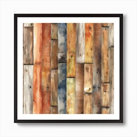 Wood Planks Art Print