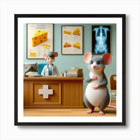 Doctor Mouse 4 Art Print