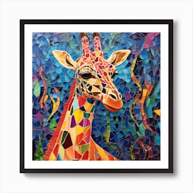 Maraclemente Mosaic Giraffe Colorful Full Page No Negative Spac 97df8ff6 4917 4731 8ea7 345e609cf899 Art Print