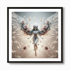 Angel With Wings 2 Art Print