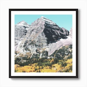 The Maroon Bells Rocky Mountains Colorado, Carol M Highsmith  Art Print