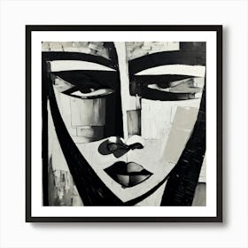 Abstract Painting Black And White Abstract Art Art Print