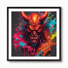 Devil Head 10 Art Print