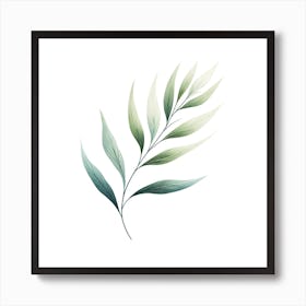 Watercolor Leaf 3 Art Print