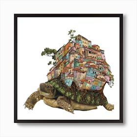 Turtle village Art Print