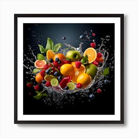 Fruit Splash 4 Art Print