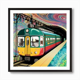 Acid Subway Art Print