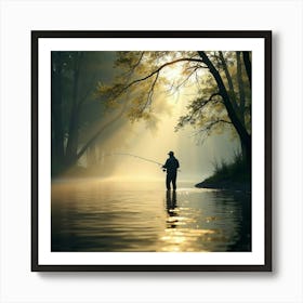 Gone Fishing Art Print