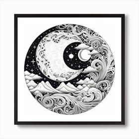 Yin And Yang 19 Art Print