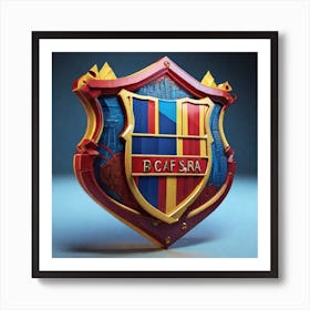 Barcelona Fc Logo Art Print