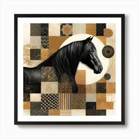 Creative Horse Beauty Illustration Nr 82 Art Print