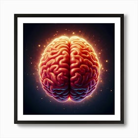 Brain Stock Videos & Royalty-Free Footage 5 Art Print