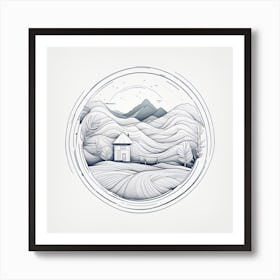 House In The Mountains Art Print