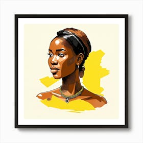 Portrait Of African Woman 1 Art Print