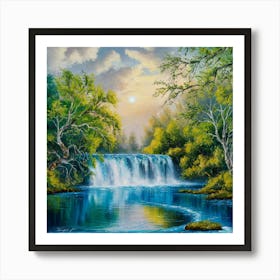 Riverside Serenity Art Print