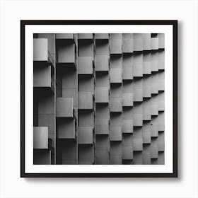 Building With Cubes Art Print