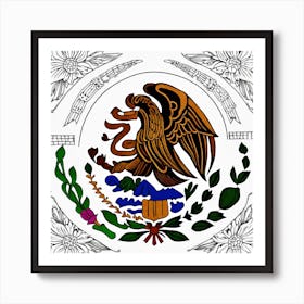 Mexico Flag 7 Art Print