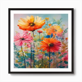 Flowers In Bloom Art Print