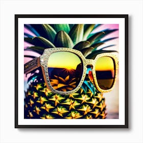 Sunglasses On A Pineapple Poster