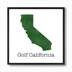 Golf California Art Print