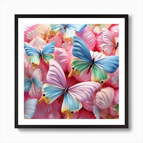 Butterfly Wallpaper 2 Art Print