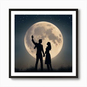 He Promised the Moon Art Print