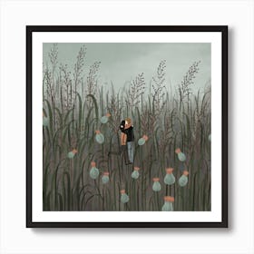 Miss You Square Art Print