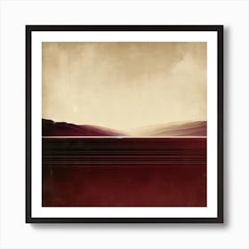 "Marsala Dusk: Abstract Landscape"  "Marsala Dusk" is an evocative digital artwork, capturing the rich warmth of a dusky landscape bathed in deep, wine-inspired tones. This piece's horizontal lines and smooth gradients create a minimalist interpretation of a sunset, perfect for sophisticated and modern interiors. The artwork invites contemplation and a sense of calm, making it an ideal backdrop for those seeking a refined and contemplative atmosphere in their space. Art Print
