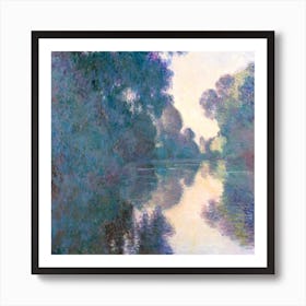 Morning On The Seine Near Giverny, Claude Monet Art Print