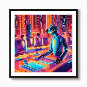 Futuristic Art Póster