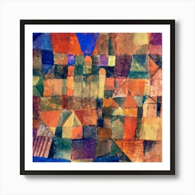 City With The Three Domes (1914) By Paul Klee Art Print