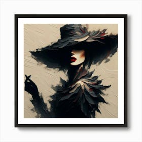 A mysterious woman 4 Art Print