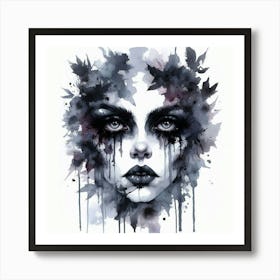 Watercolor Of A Woman 30 Art Print