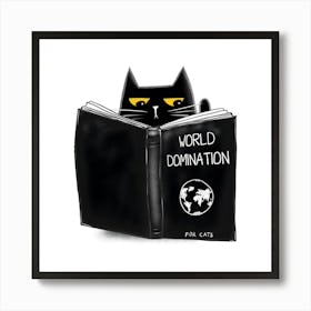 World Domination For Cats Art Print