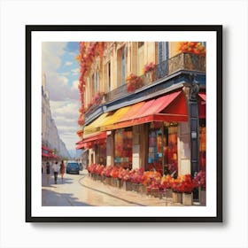 Paris Street Scene. 1 Art Print