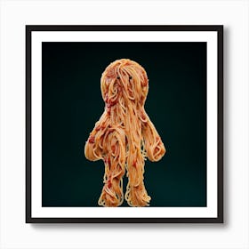 Spaghetti Man Art Print