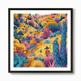 Cactus Desert 4 Art Print