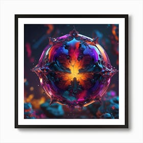 Abstract Art portal psychedelic Art Print