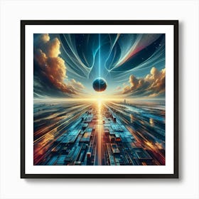 Futuristic City 2 Art Print