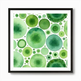 Watercolor Circles Art Print