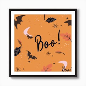 Burnt Batty Boo Art Print