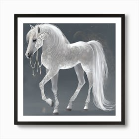 White Horse Art Print