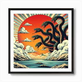 Sunset Saga 8 Art Print