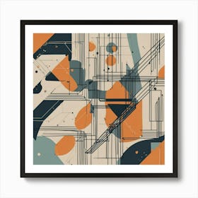 Abstract Geometric Print Art Print