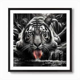 White Tiger 2 Art Print