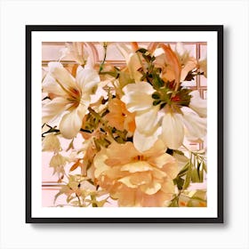 Earth Tone Floral Art Print