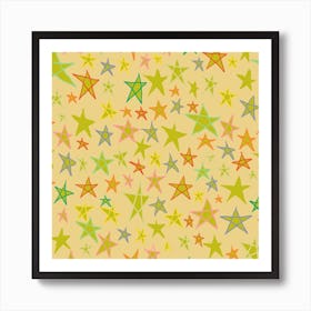 Starry Night Fabric Art Print